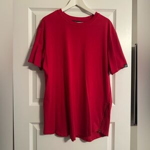 Red Men's Hyped Denim T-Shirt
